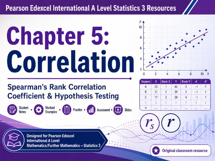 05 - Correlation S3 Teacher Pack - Edexcel International A-Level Maths