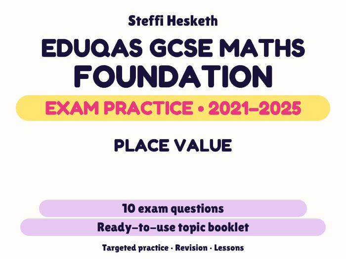 Eduqas GCSE Maths Foundation: Place value Exam Questions | 2021-2025