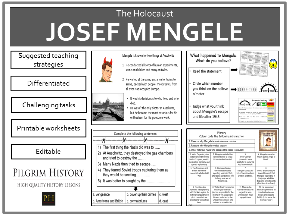 KS3 Holocaust: Josef Mengele, the Angel of Death