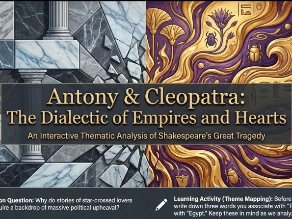 Antony and Cleopatra Teaching Unit | A Level Year 12–13 | Complete Scheme of Work | Shakespeare