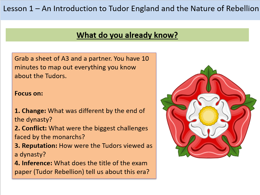 Introduction to Tudor England - Tudor Rebellion and Disorder - Edexcel History A-Level - Lesson 11