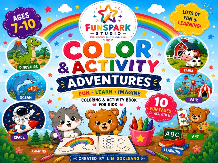 Color & Activity Adventures: Fun, Learn & Imagine