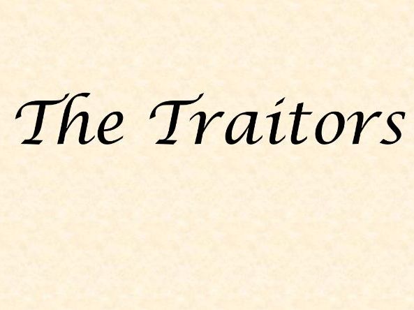 Traitors (Pupil Edition)