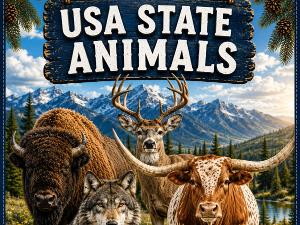 USA State Animals Flashcards