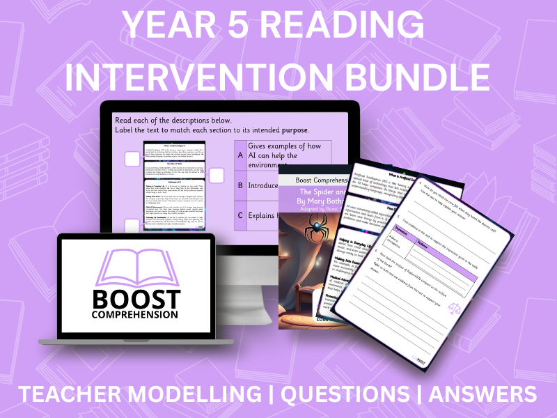 Year 5 Reading Intervention Bundle