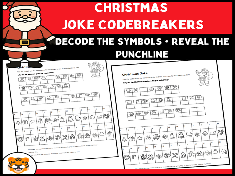 Christmas Joke Codebreakers | KS1–KS2 Fun Decoding Activity + Answers