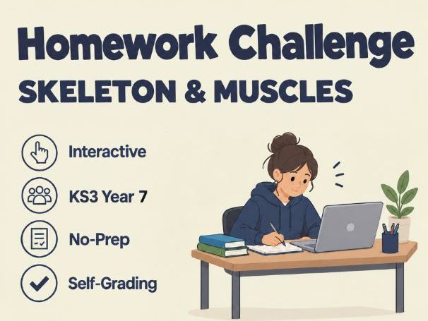 Skeleton & Muscles Interactive Game | Biology KS3 Year 7