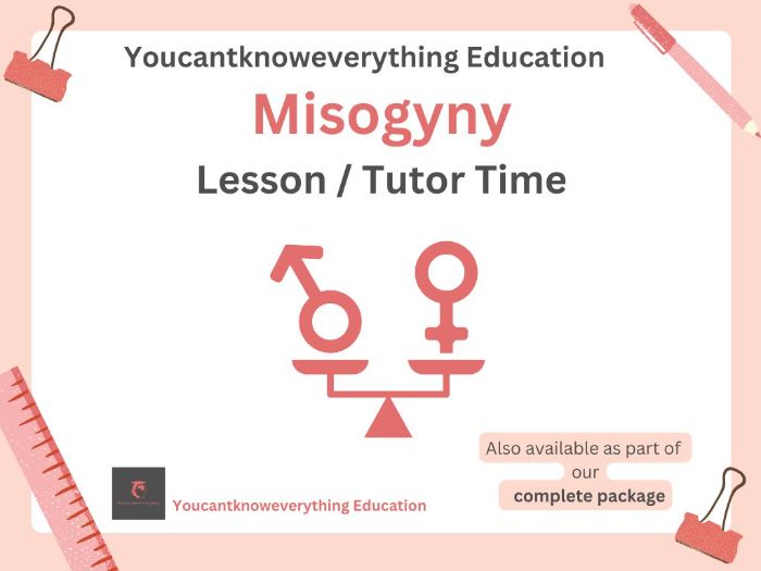 Misogyny PSHE Lesson