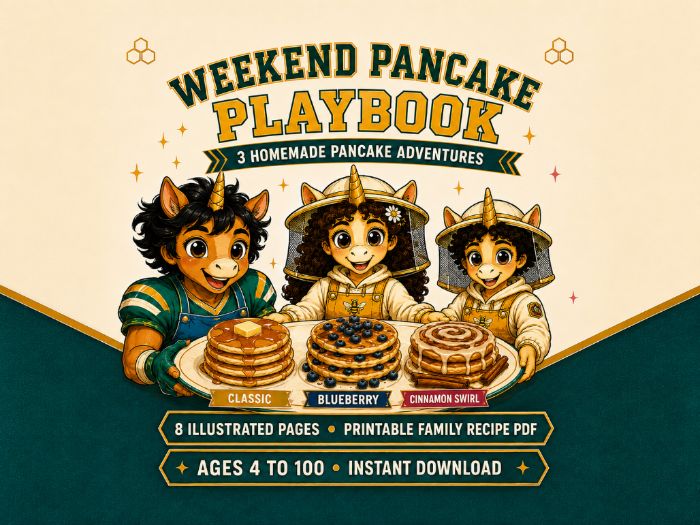 Pancake Recipes for Kids | 3 Breakfast Cooking Life Skills Activities PDF