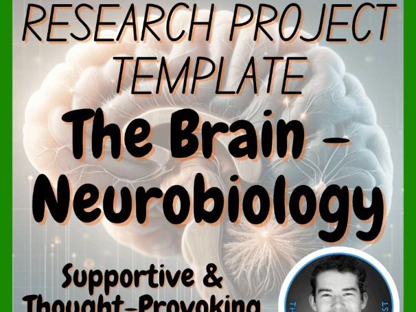 The Brain - Neurobiology | Research Project Template | Digital + Print + HTML