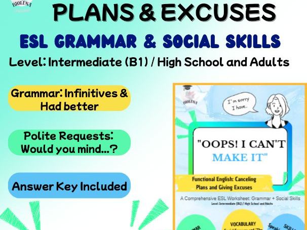 Functional English: Canceling Plans and Giving Excuses