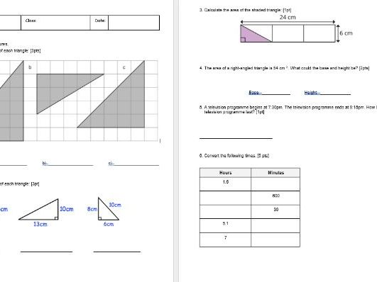 Cambridge Maths Stage 6_Exploring Measures and Addition and Subtraction Assessment