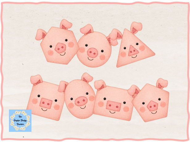 2D Shape Recognition - Three Little Pigs Theme