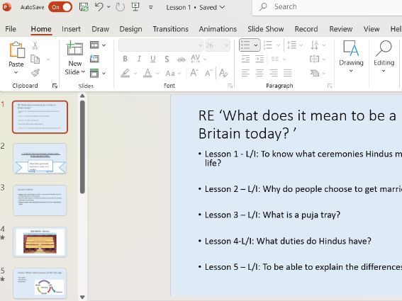 Year 4 RE - 'What does it mean to be  Hindu in Britain today?'