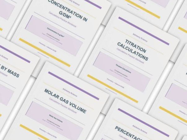 Edexcel GCSE Chemistry Calculation Practice Books Bundle | 14 Workbooks with Answers