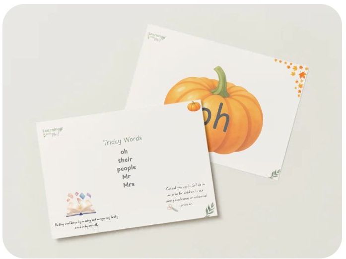 Autumn Tricky Word Pumpkins - Phase 5 (part 1)