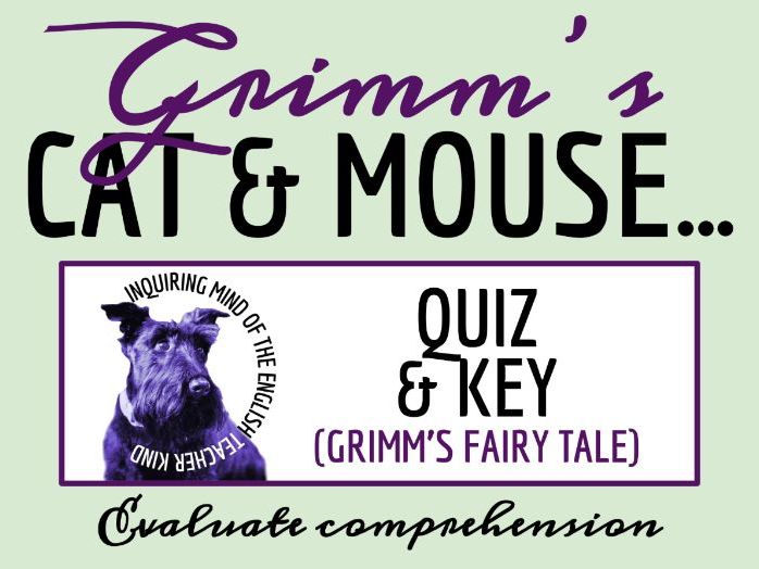 "Cat and Mouse in Partnership" Quiz and Answer Key | Brothers Grimm Fairy Tale