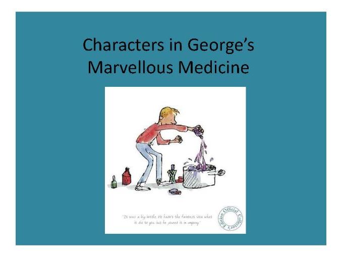Roald Dahl George's Marvellous Medicine Powerpoint Planning Twits etc