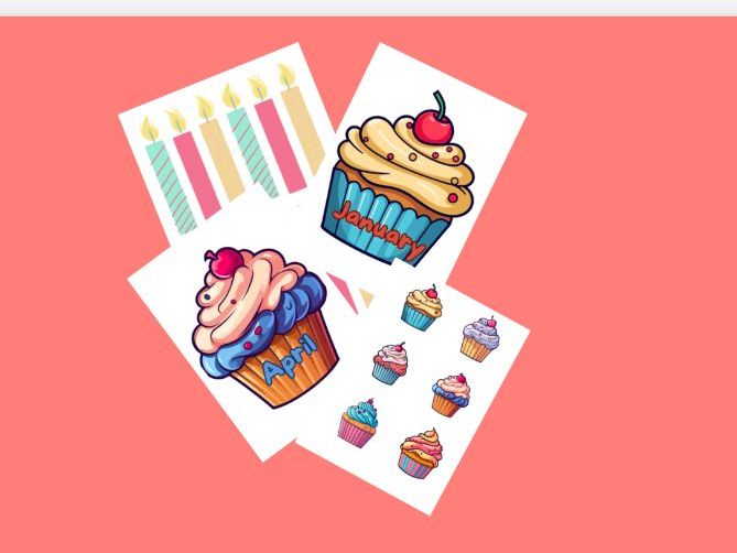 Birthday Display: Cupcake Design