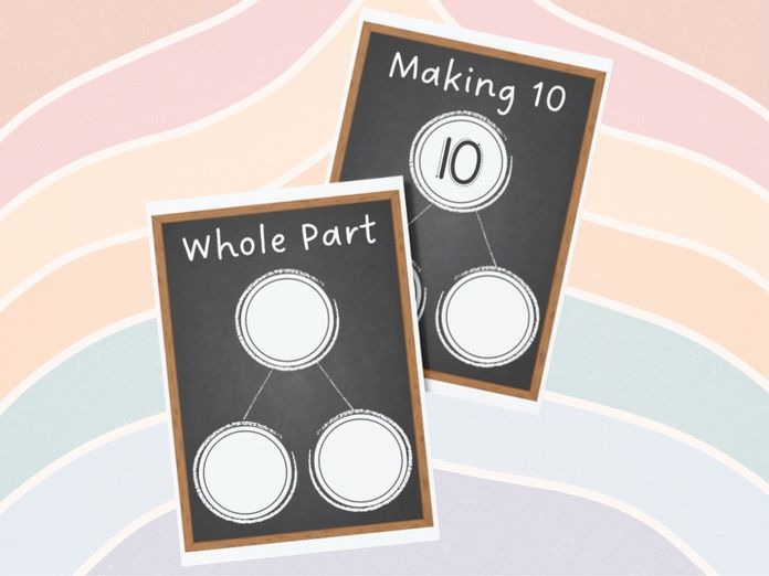 Maths - Making 10 Whole Part Frame