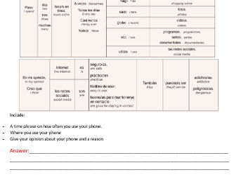 New GCSE Spanish Speaking question booklet practice Modules 1 and 3