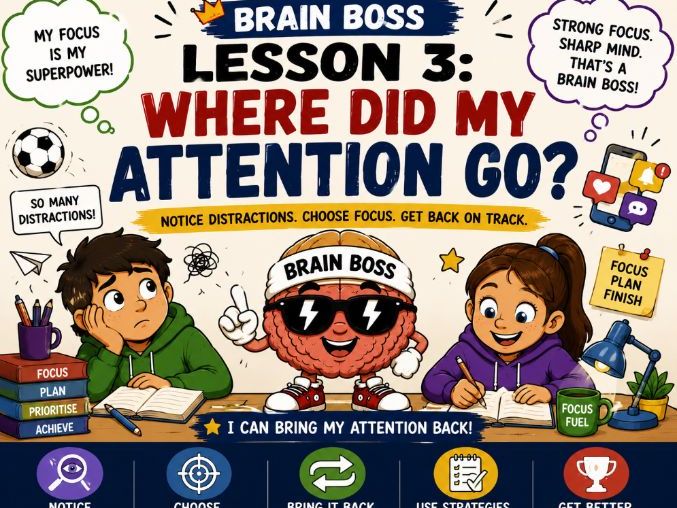Brain Boss Lesson 3 – Where Did My Attention Go? SEND SEMH PHSE