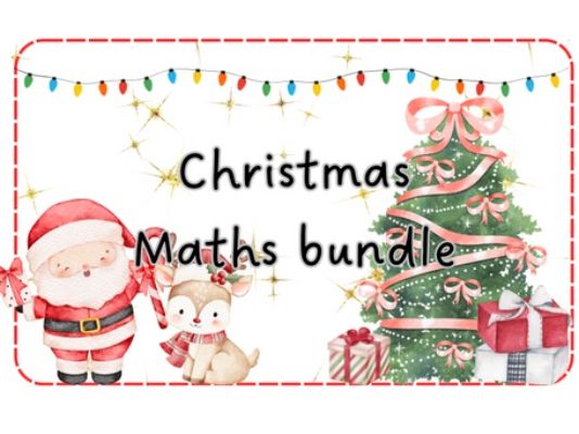 Christmas maths provision bundle