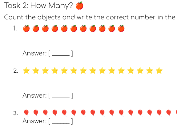 Year 1 Math: Blast Off to 20! worksheet