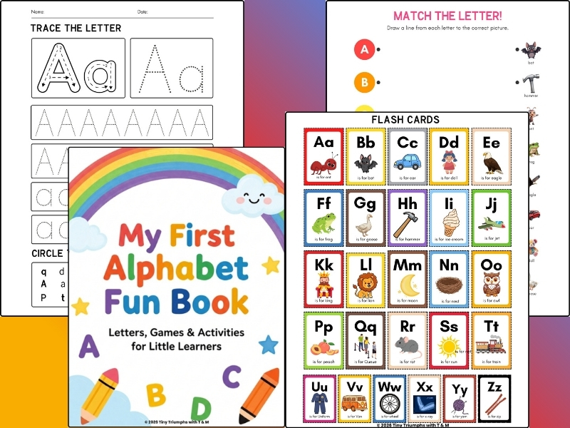 My First Alphabet Fun Book/Letters, Games & Activities for Little Learners