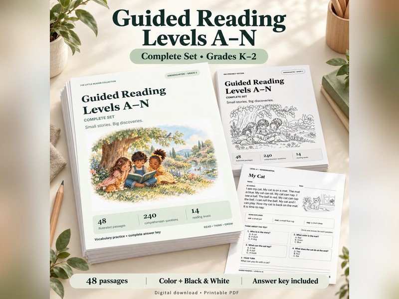 Guided Reading Passages Levels A-N