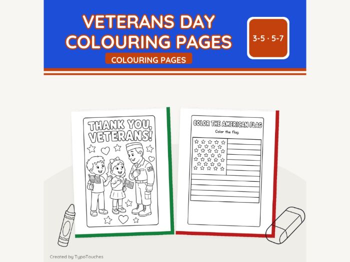 Veterans Day Colouring Pages | 13 pp