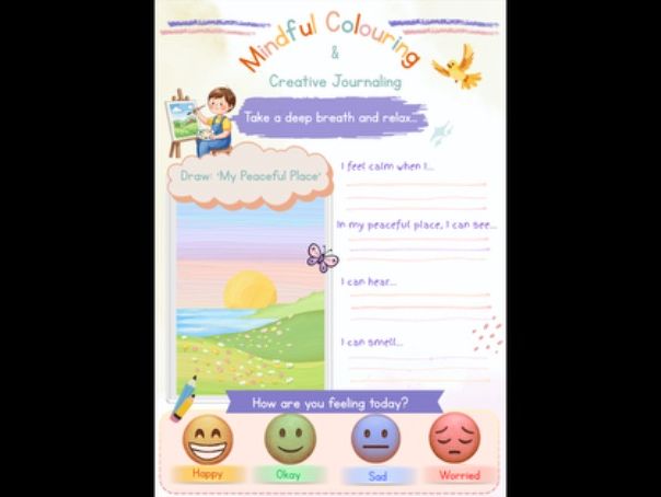 Mindful Colouring and Creative Journaling