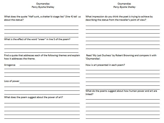 AQA Power and Conflict Work Booklet