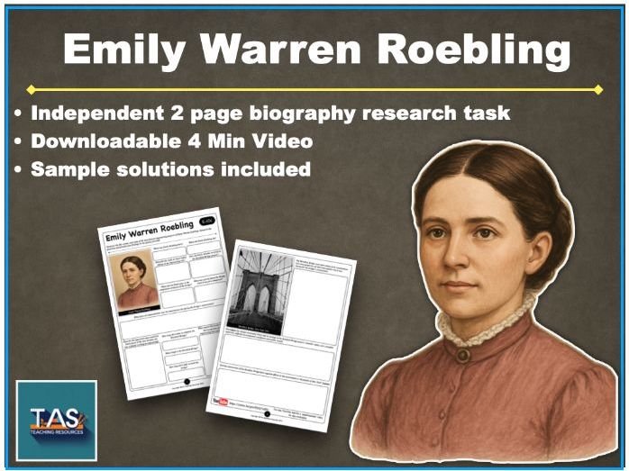 Engineer Emily Warren Roebling | Research Task + Video