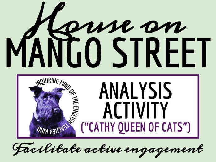 House on Mango Street Close Reading Analysis Worksheet | Cathy Queen of Cats (Vignette 5)