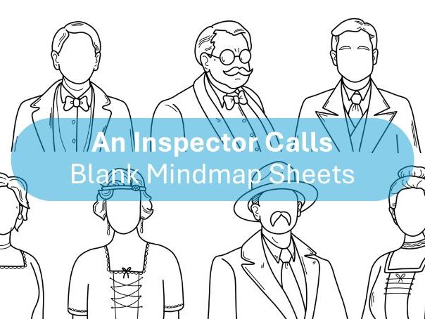 An Inspector Calls - Blank Character Mindmap Sheets