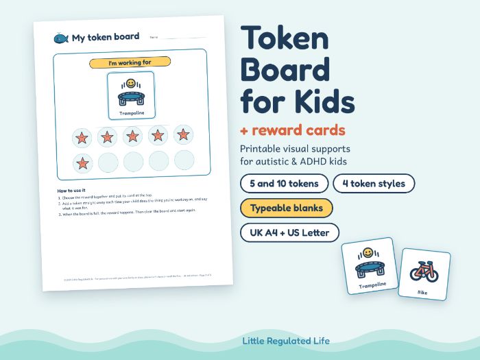 Token Board and Reward Chart – 40 Tokens
