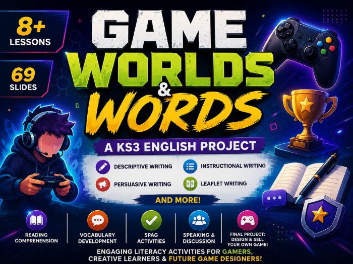 KS3 English Writing Unit. Game Worlds & Words