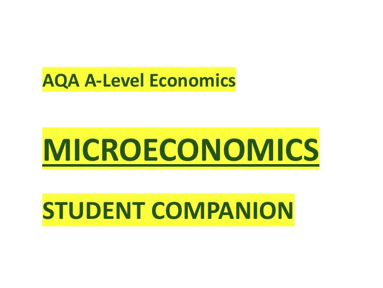 A-Level Economics Microeconomics Revision Workbook Companion – Full Notes, Diagrams & Exam Practice