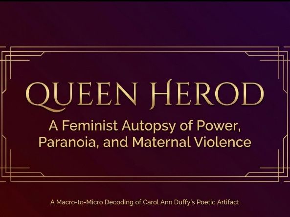 Queen Herod by Carol Ann Duffy | Senior English Analysis Deck with Activities
