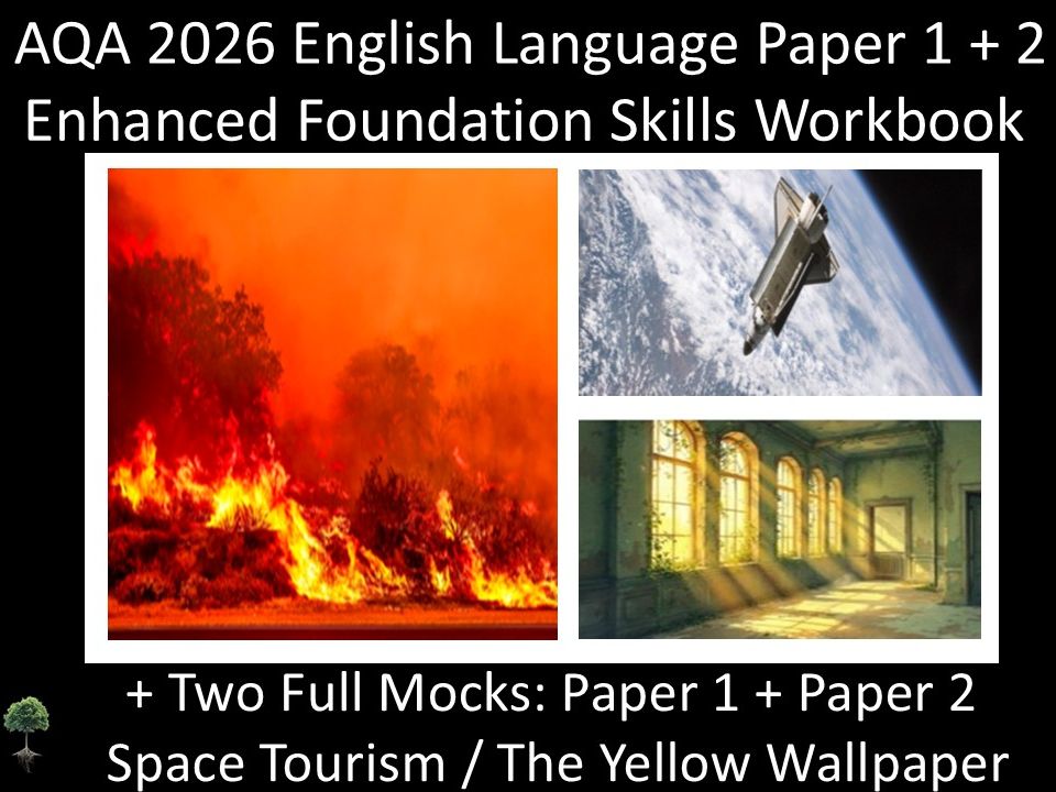 AQA 2026 English Language Paper 1 + 2 : Enhanced Foundation Skills Workbook + MODELS