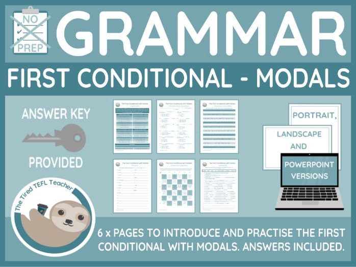 The First Conditional with Modals ESL Worksheets (PPT Version Included)