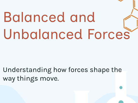Y7 - Balanced and Unbalanced Forces