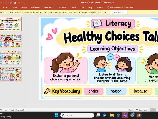 Reception - Literacy- All About Me - Lesson 3