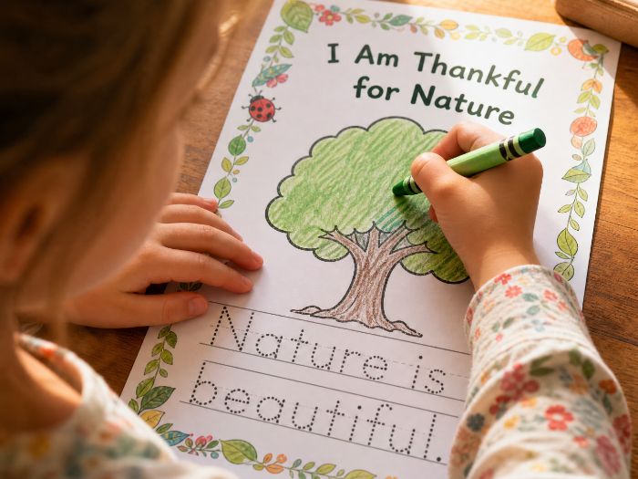 Wellbeing & Gratitude Colouring Pages