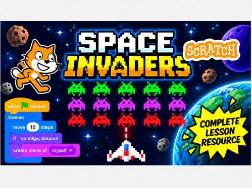 Space Invaders made with Scratch