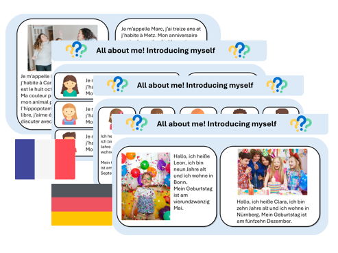 All About Me! Introducing myself – French & German