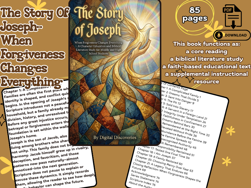 The Story of Joseph – Bible-Based Reading & Reflection Resource for Grades 3–6