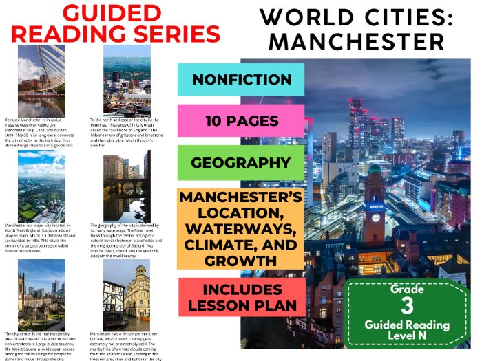 Guided Reading Level N - Manchester (with Lesson Plan)