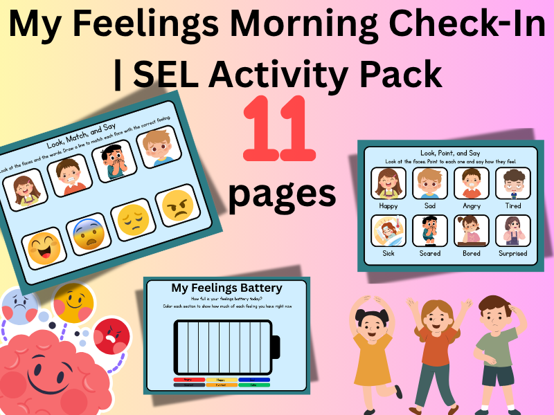 My Feelings Morning Check-In SEL  Pack